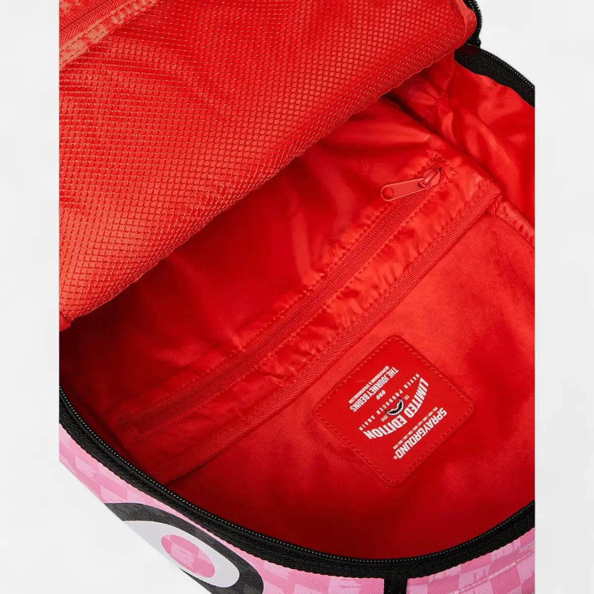 Sprayground Zaino PINK AND BLACK DRIP CHECK DLXSV