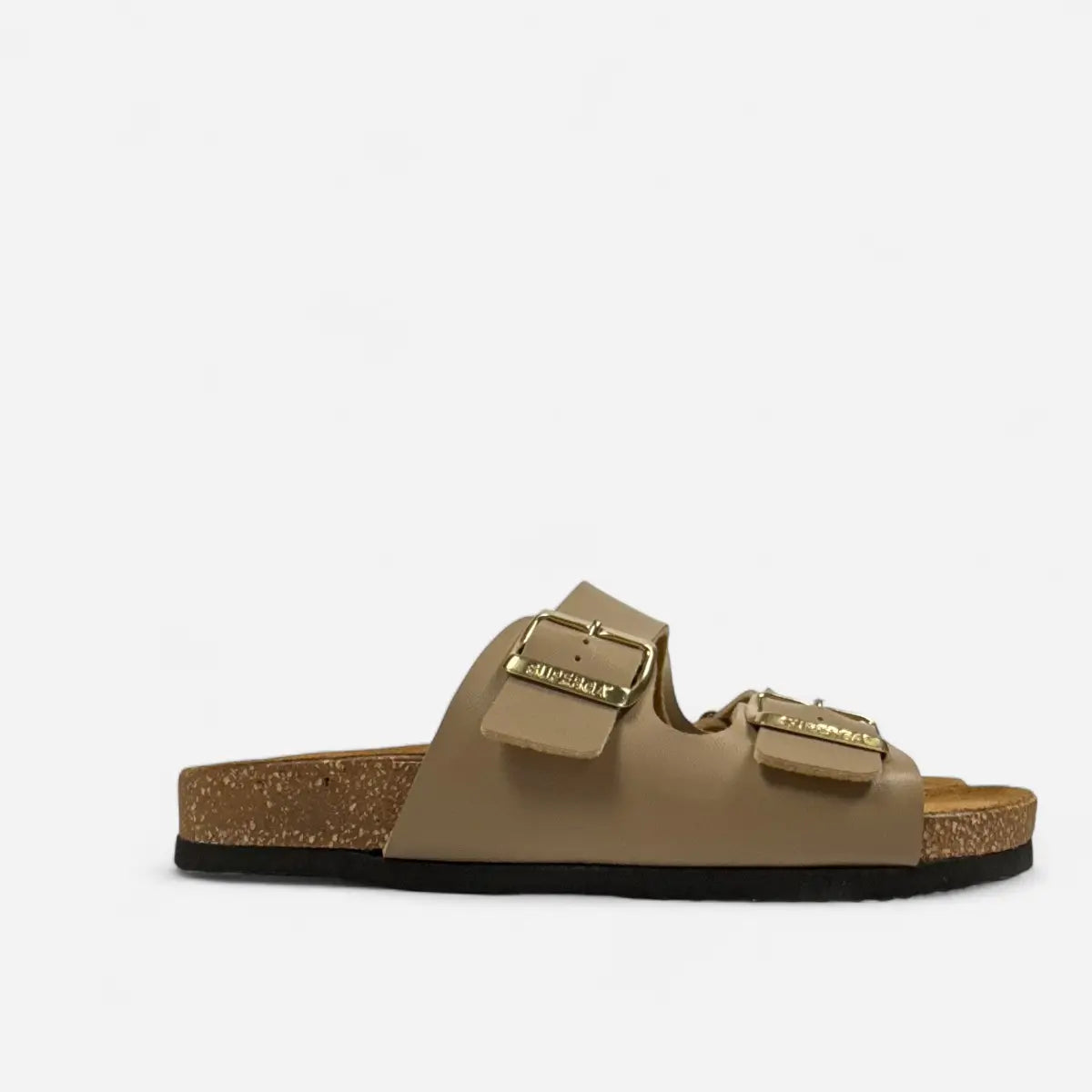 Superga Sandalo donna doppia fibbia Pelle Cuoio