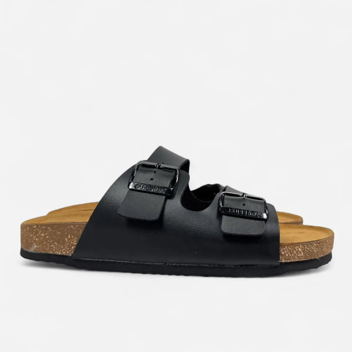 Superga Sandalo donna doppia fibbia Pelle Nero