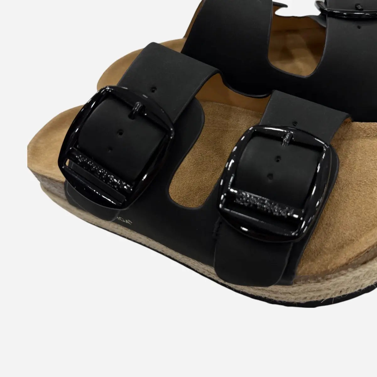 Superga Sandalo Platform donna doppia fibbia S11T228 Nero