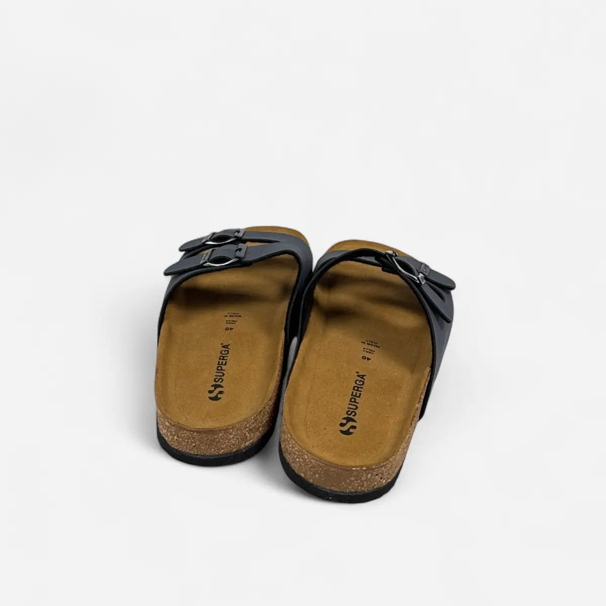 Superga Sandalo uomo doppia fibbia Nabuk Blu