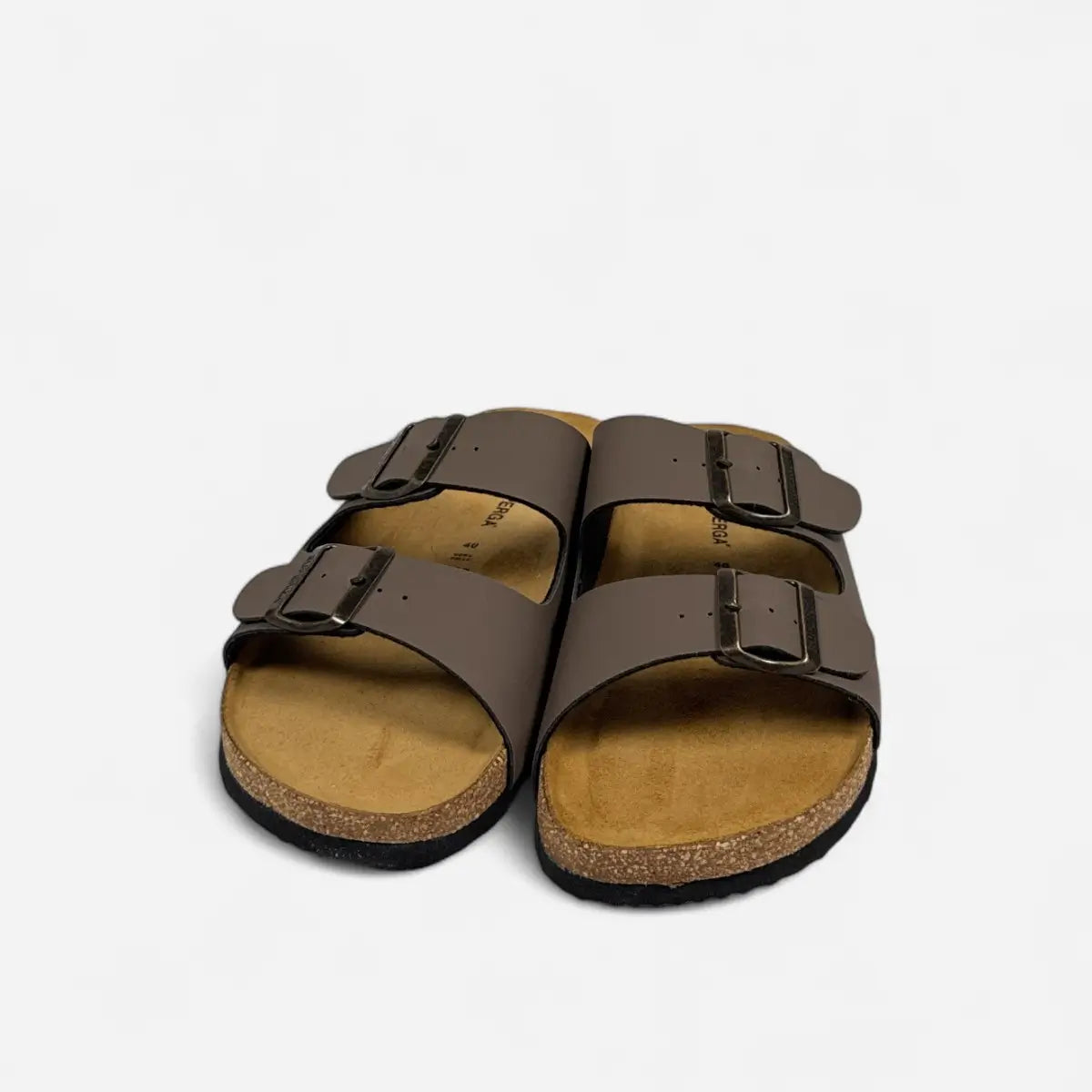 Superga Sandalo uomo doppia fibbia Nabuk Cuoio