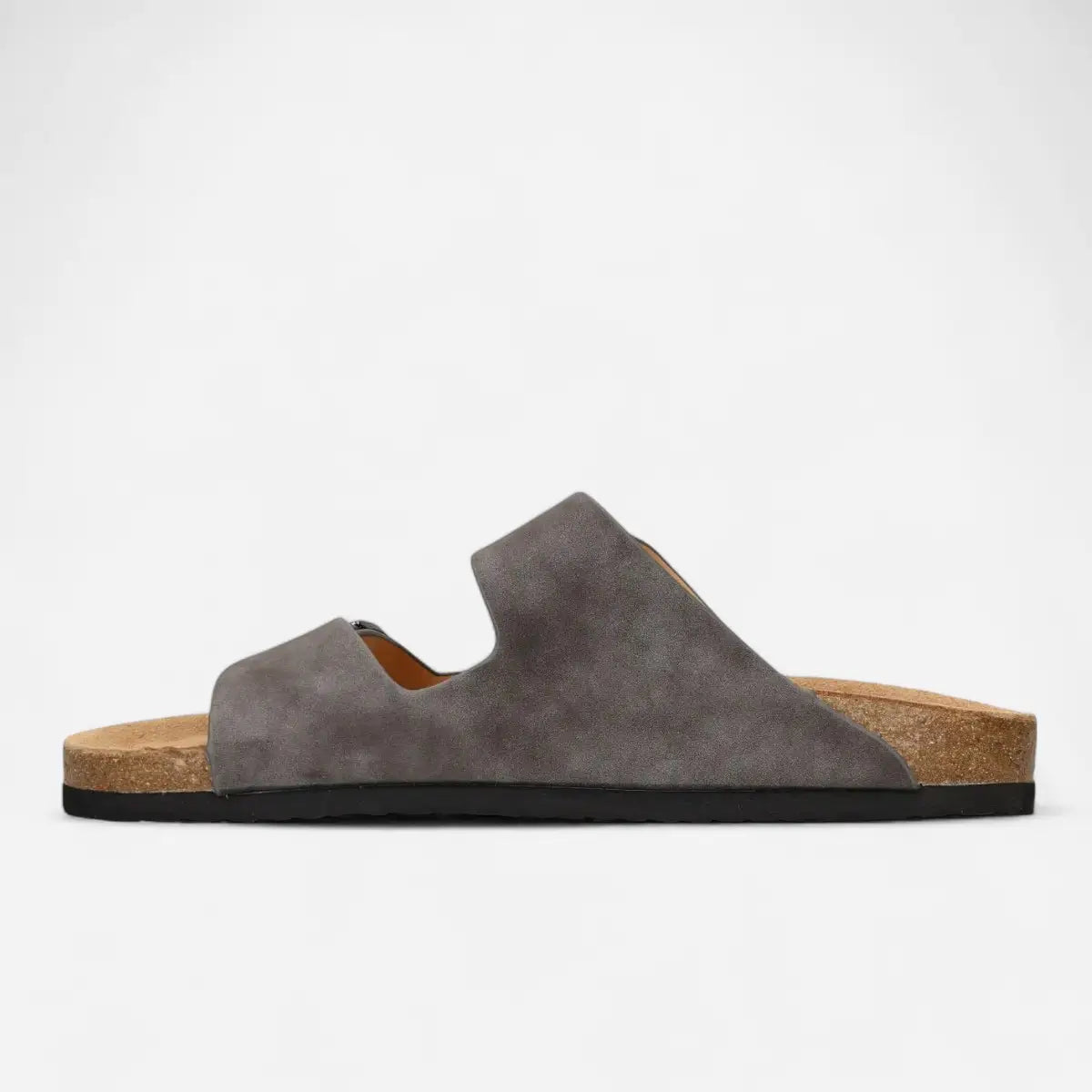 Superga Sandalo uomo doppia fibbia Nabuk Premium plantare morbido Grigio