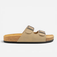 Superga Sandalo uomo doppia fibbia Nabuk Beige