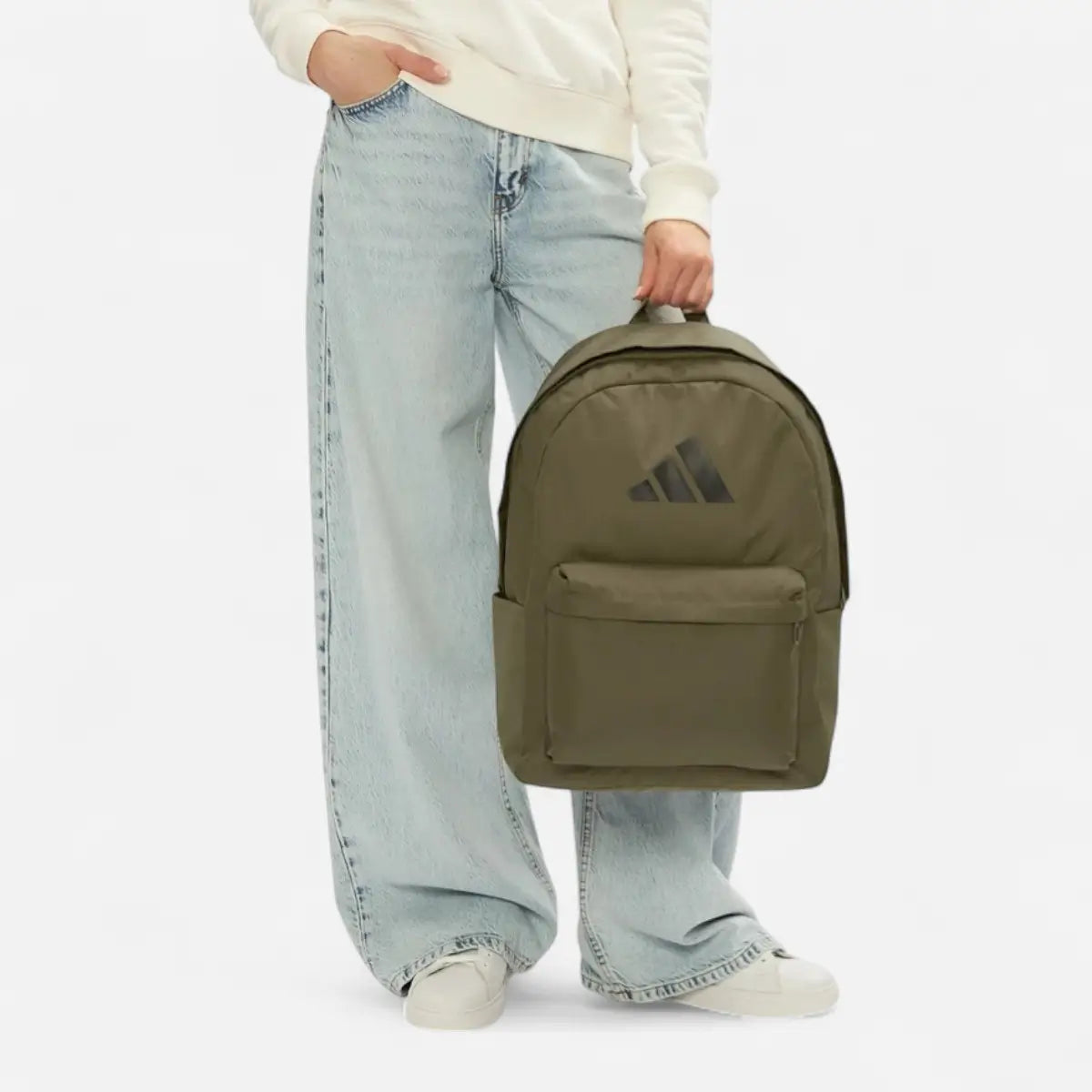 Adidas zaino Classic 3 Bar Logo Backpack Khaki