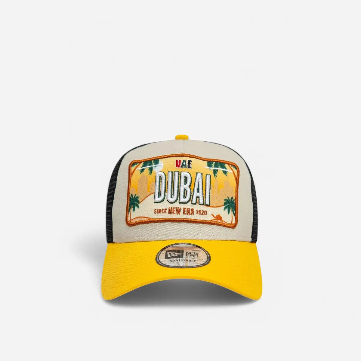New Era Cappellino 9FORTY Regolabile A-Frame Trucker License Plate DUBAI