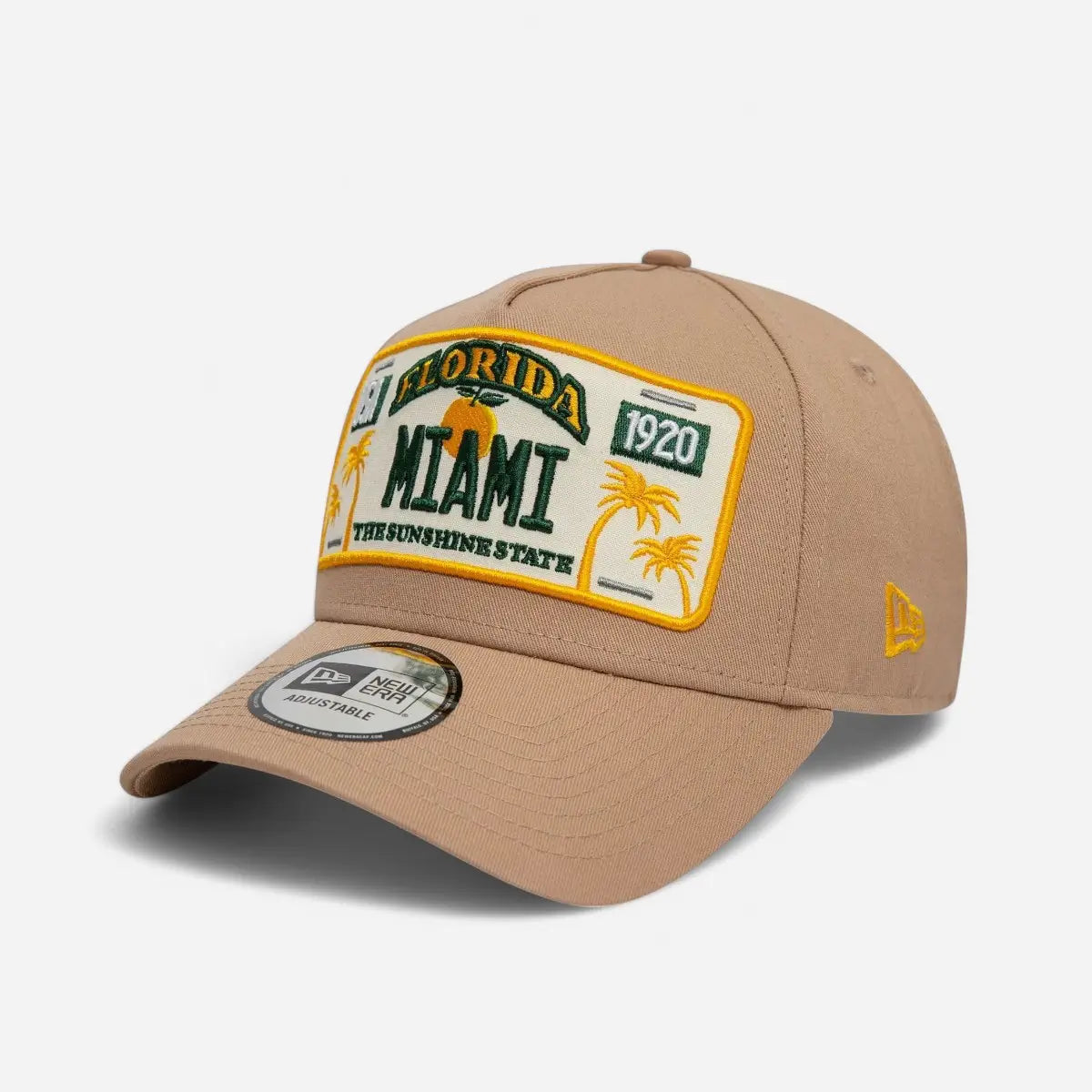 New Era Cappellino 9FORTY Regolabile A-Frame Trucker License Plate MIAMI
