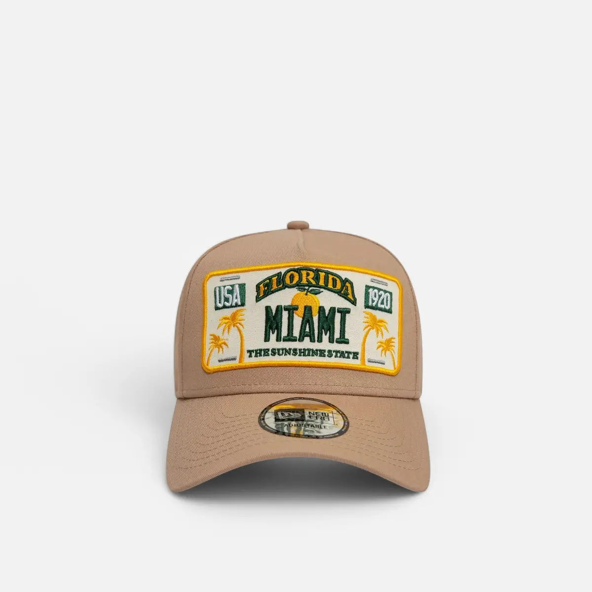 New Era Cappellino 9FORTY Regolabile A-Frame Trucker License Plate MIAMI