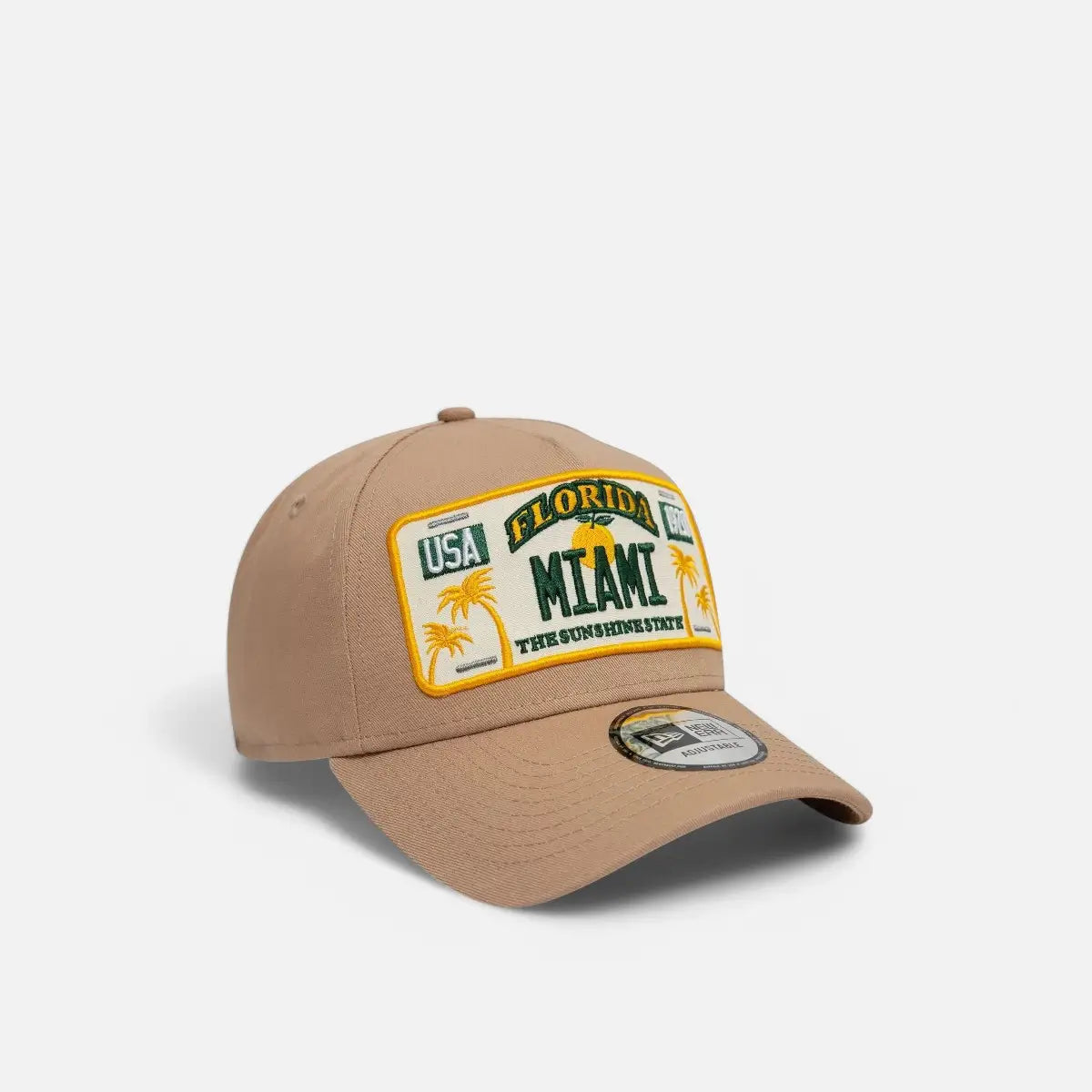 New Era Cappellino 9FORTY Regolabile A-Frame Trucker License Plate MIAMI