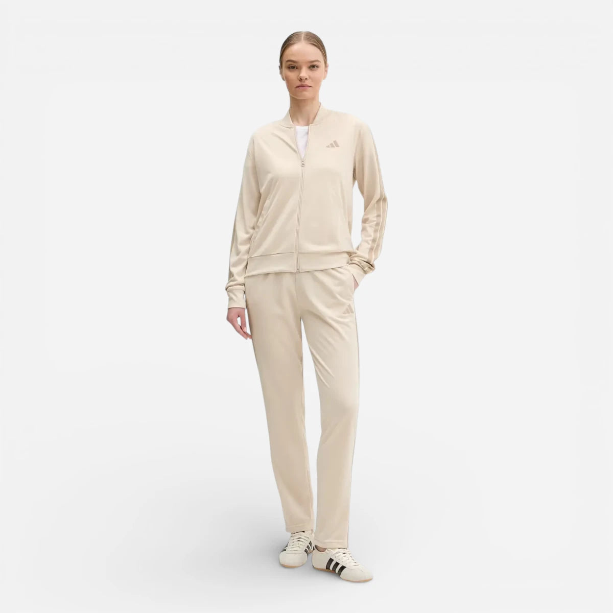 Adidas Tuta Dayready Track suit 3-Stripes Beige