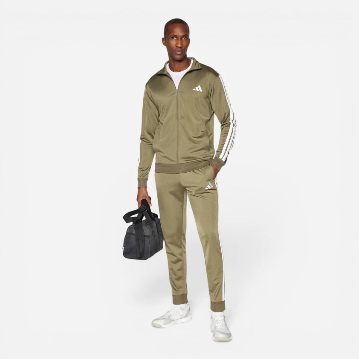 Adidas Tuta Sportswear Basic 3-Stripes Tricot Olive