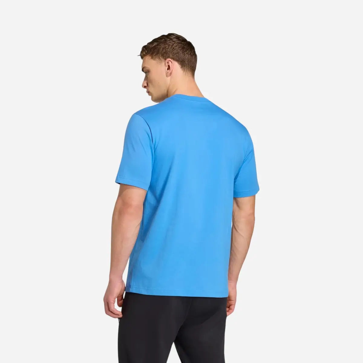Adidas T-shirt Essentials Linear Single Jersey Ray Blue