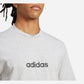 Adidas T-shirt Essentials Linear Single Jersey Medium Grey