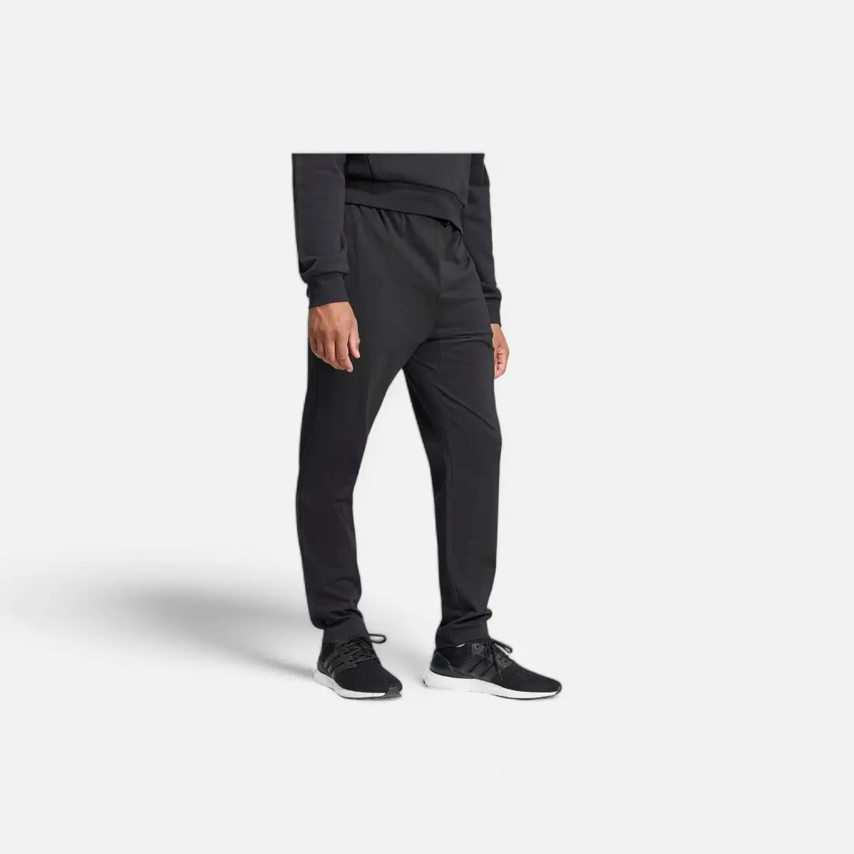Adidas Pantaloni Essentials Small Logo Single Jersey black