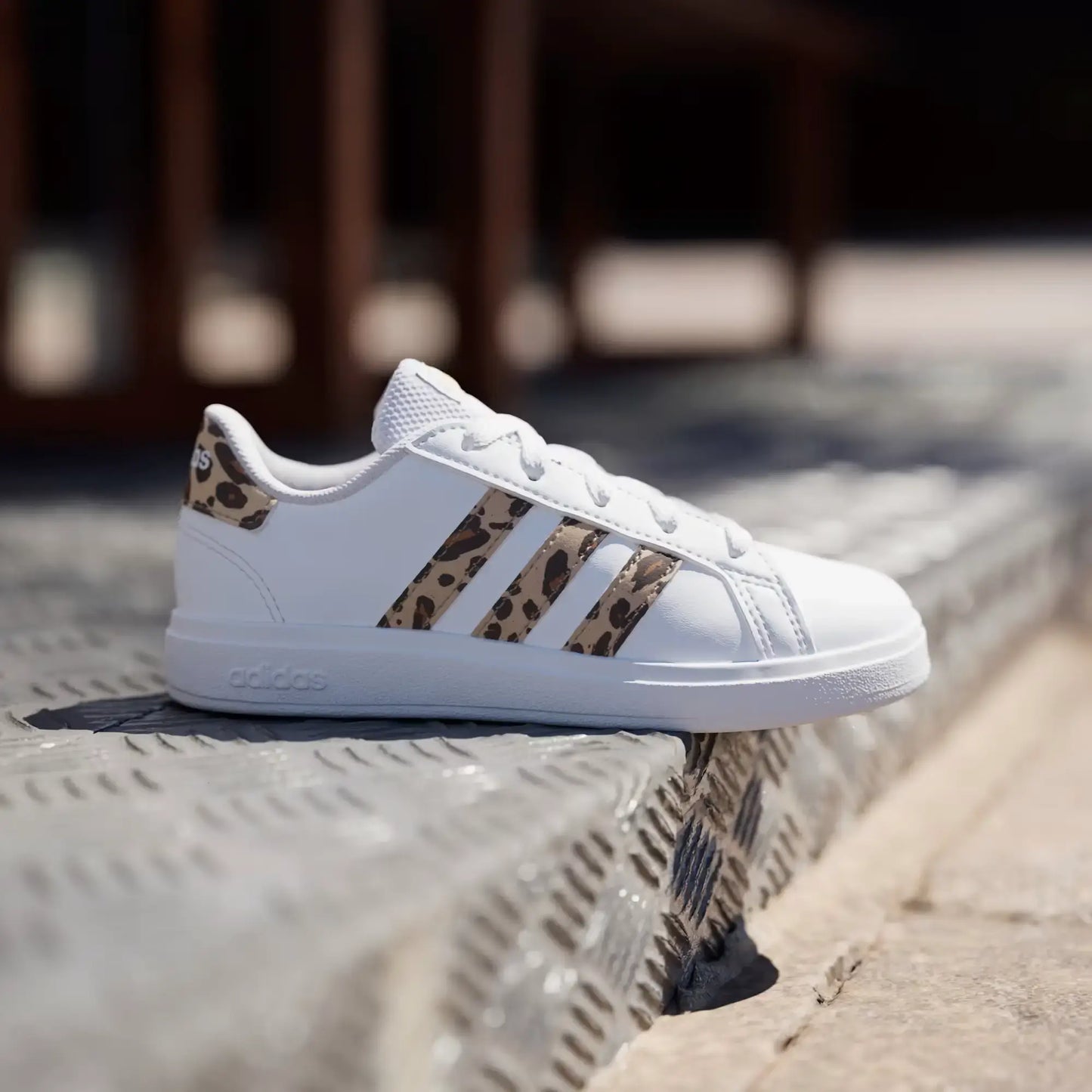 Adidas Grand Court 2.0 K Leopard