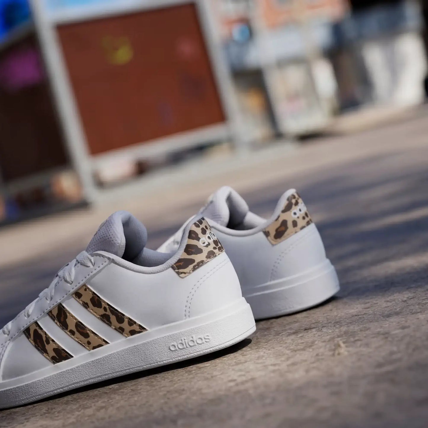 Adidas Grand Court 2.0 K Leopard