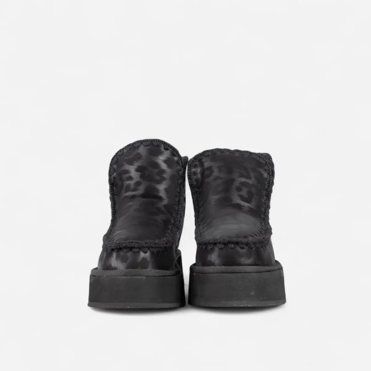 ICON Stivale Platform Pelliccia Nero Animalier IC05266SD