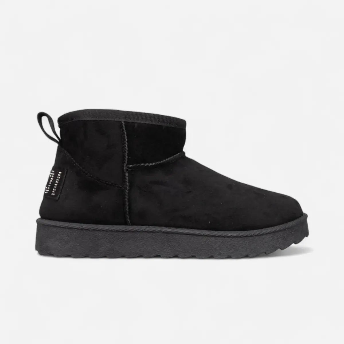 ICON Stivaletto Pelliccia Nabuk Nero IC04414SD