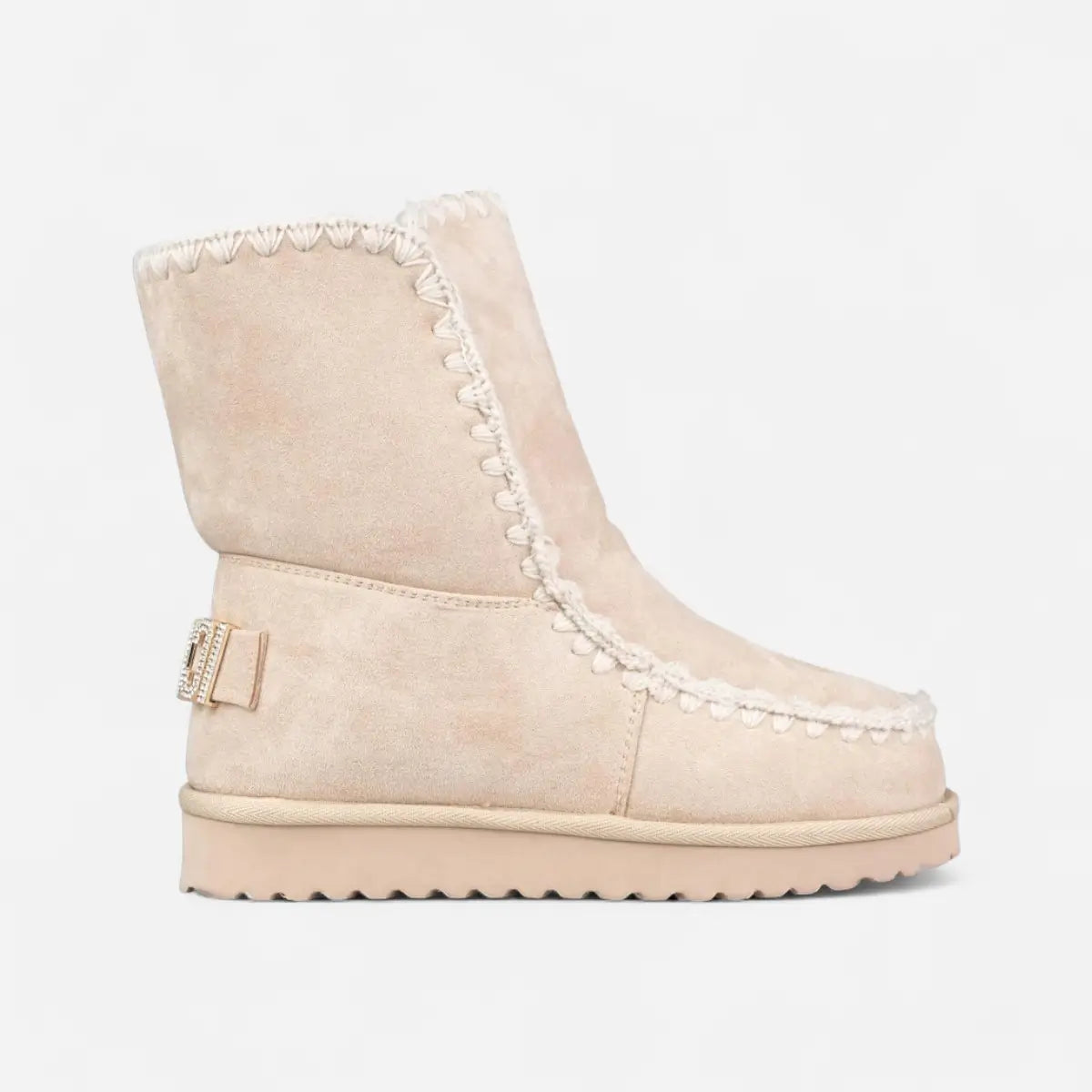 ICON Stivaletto Mid Pelliccia Beige IC04412SD