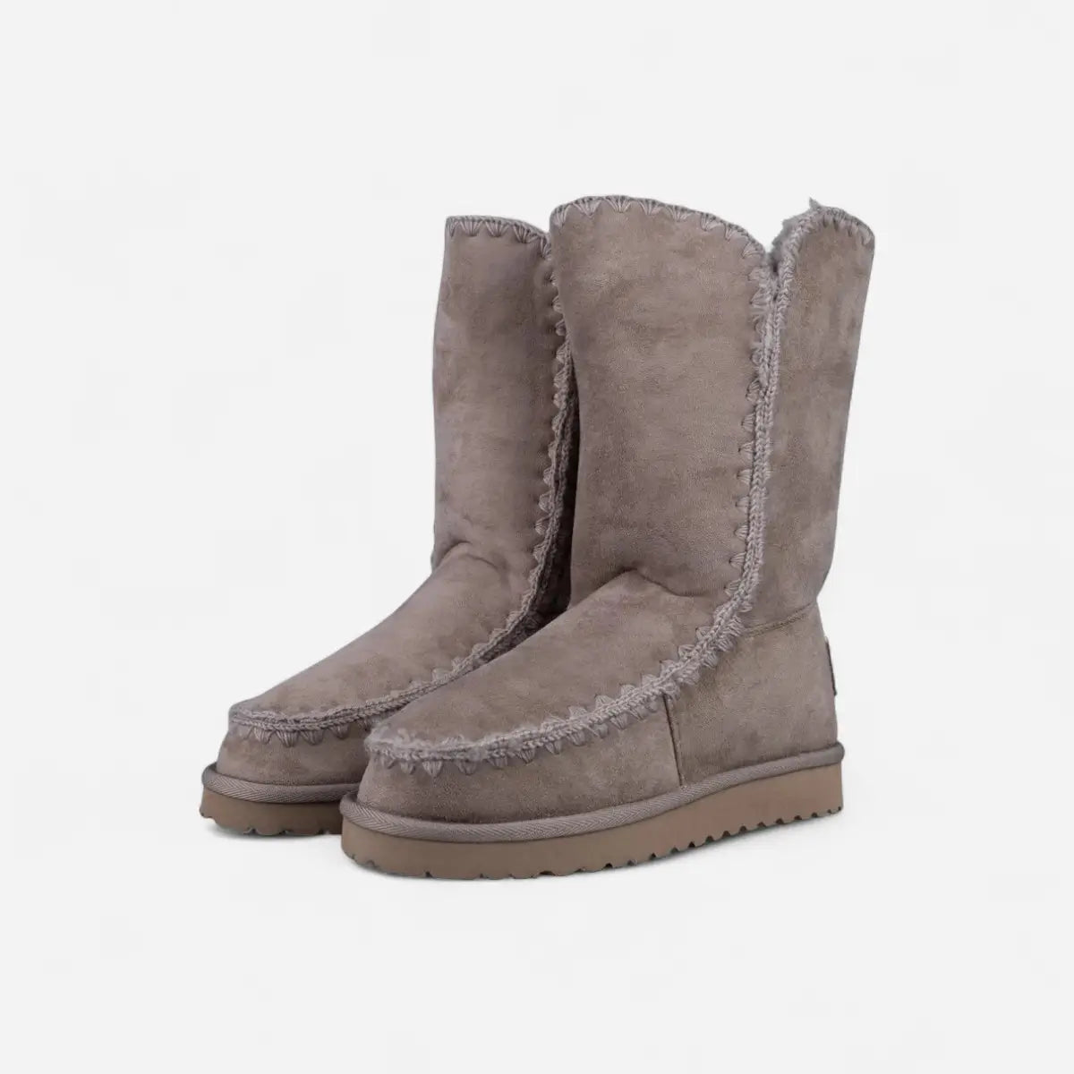 ICON Stivale Alto Pelliccia Tortora IC04411SD