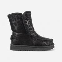 ICON Stivaletto Mid Pelliccia Ecopelle Nero Animalier IC05267SD