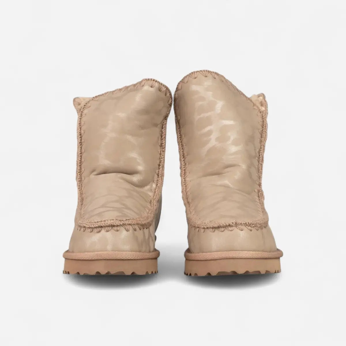 ICON Stivaletto Mid Pelliccia Ecopelle Tortora Animalier IC05267SD