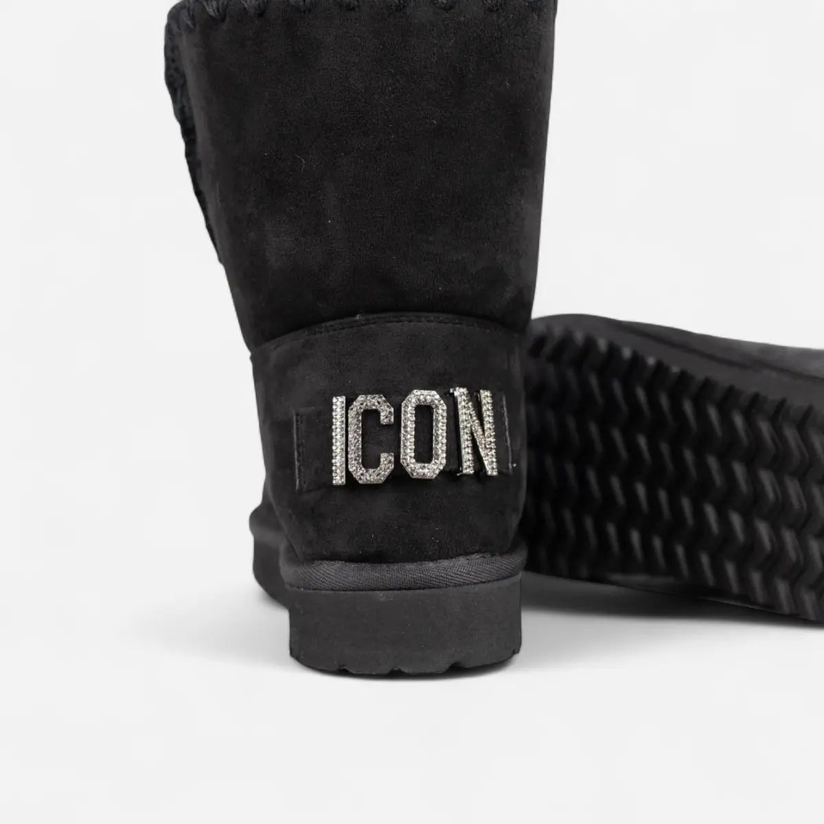 ICON Stivaletto Mid Pelliccia Nero IC04412SD