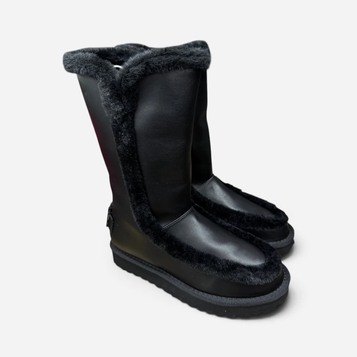 ICON Stivale Alto Pelliccia Eco-pelle Nero IC7104SD/FUR