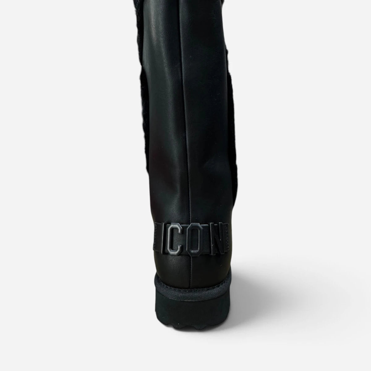 ICON Stivale Alto Pelliccia Eco-pelle Nero IC7104SD/FUR