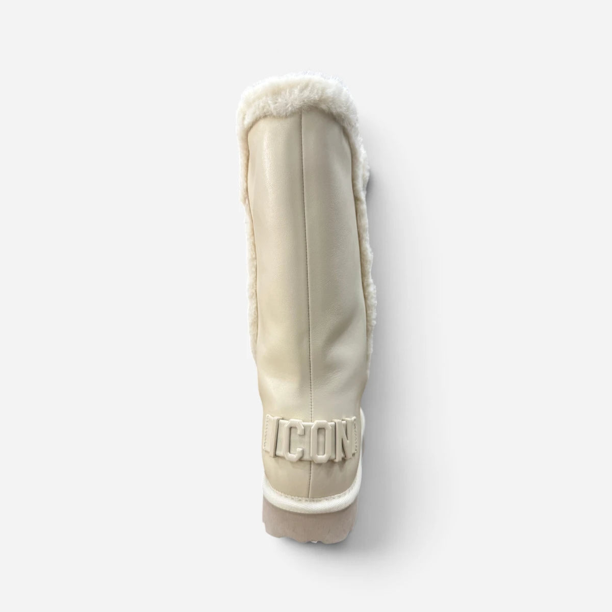 ICON Stivale Alto Pelliccia Eco-pelle Panna IC7104SD/FUR