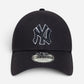 New Era Cappellino 9FORTY Regolabile New York Yankees MLB Outline Blu Navy