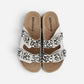 Superga Sandalo Platform donna doppia fibbia Argento Leopard S11U421