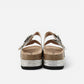 Superga Sandalo Platform donna doppia fibbia Argento Leopard S11U421
