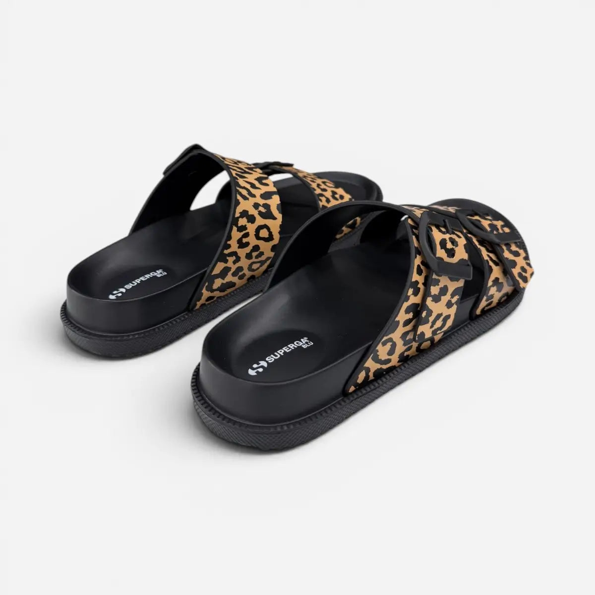 Superga ciabatte donna Doppia Fibbia Leopard S87Y836