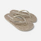 Superga ciabatte donna infradito Animalier Oro S24T603