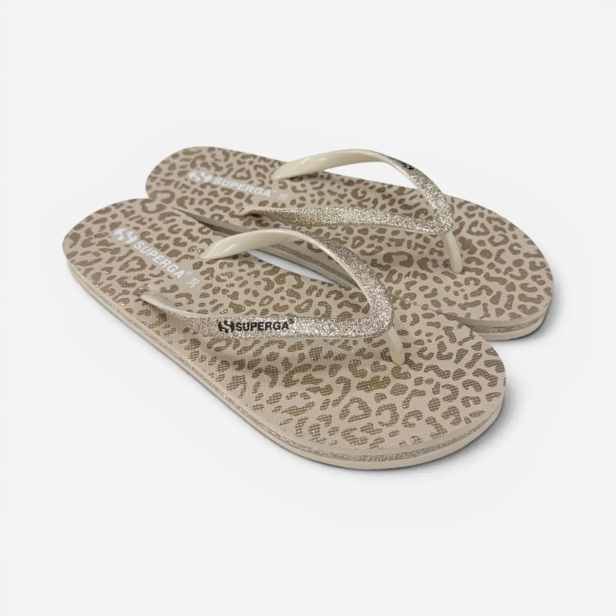 Superga ciabatte donna infradito Animalier Oro S24T603