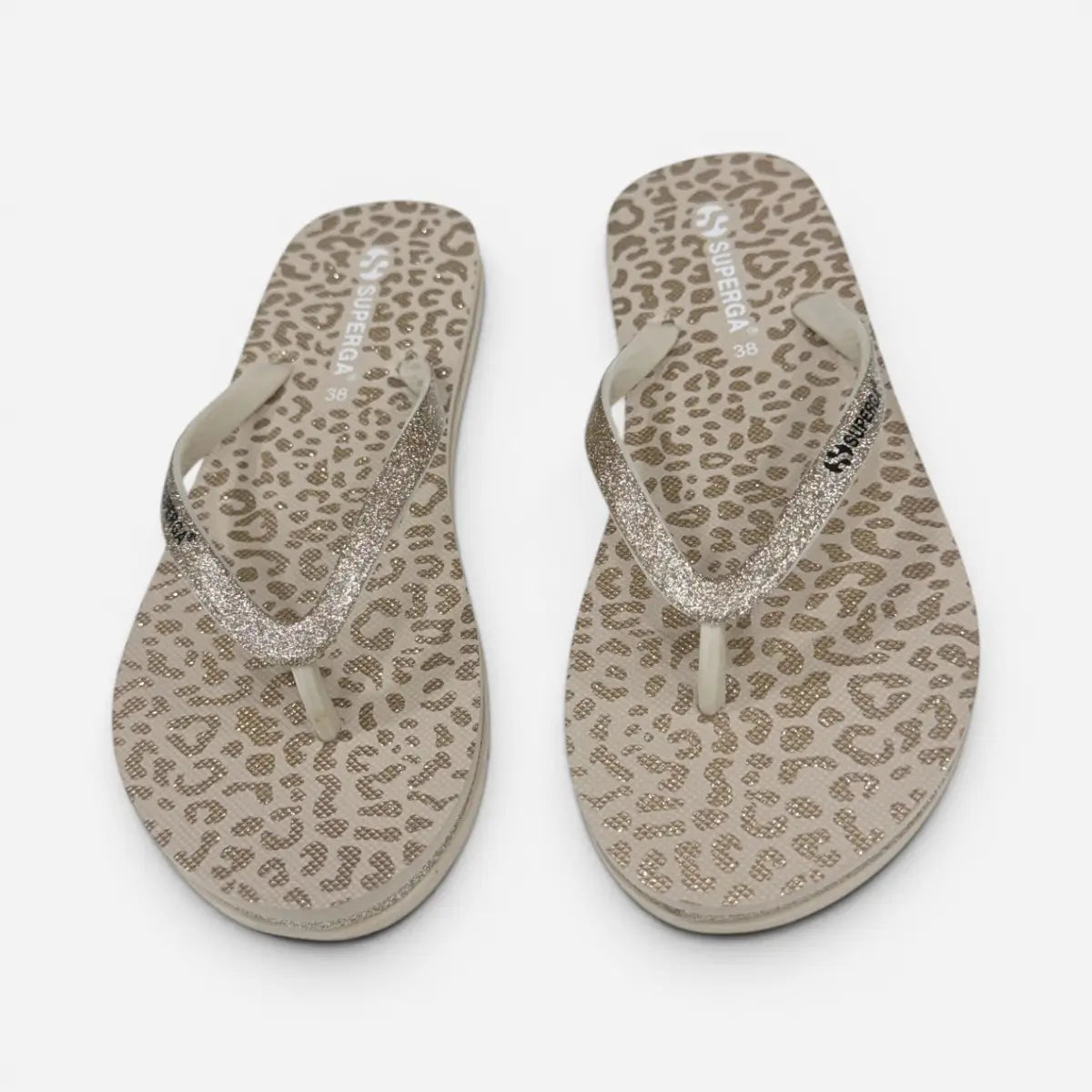 Superga ciabatte donna infradito Animalier Oro S24T603