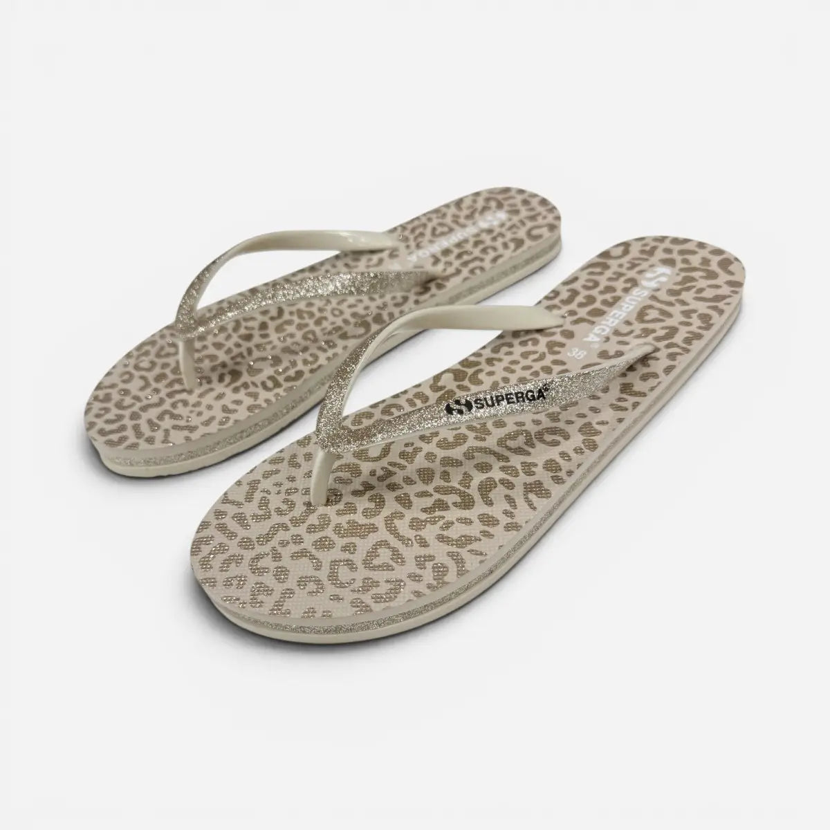 Superga ciabatte donna infradito Animalier Oro S24T603