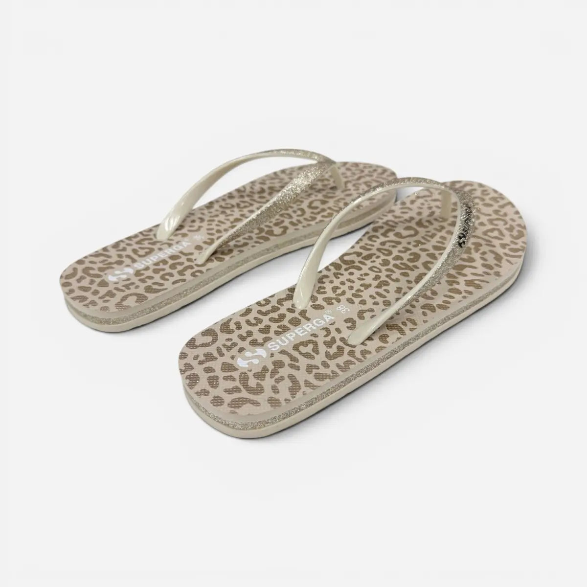 Superga ciabatte donna infradito Animalier Oro S24T603