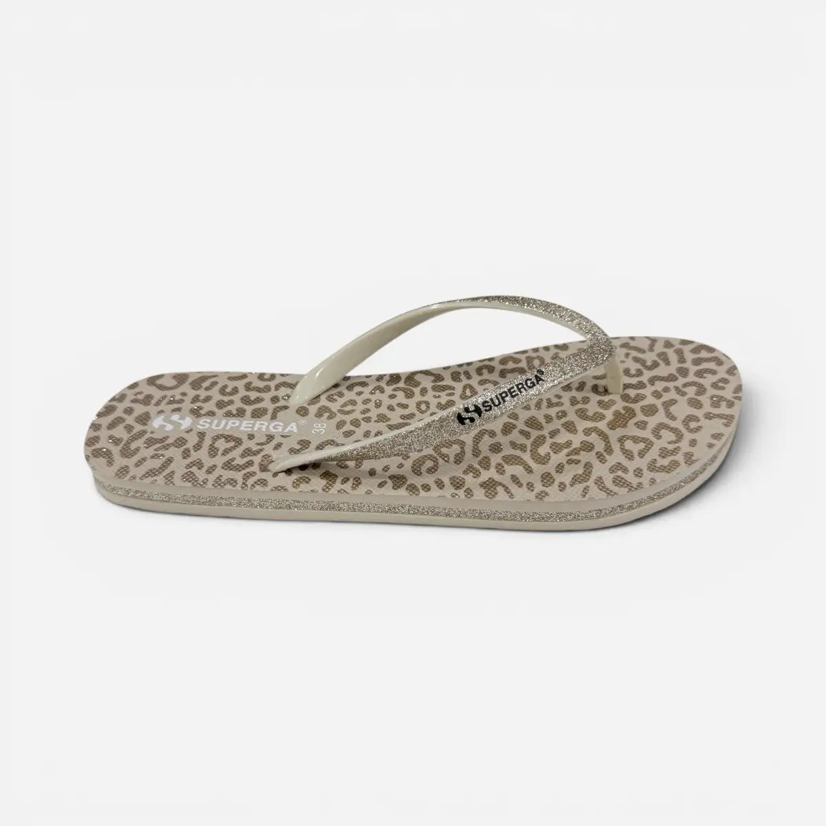 Superga ciabatte donna infradito Animalier Oro S24T603