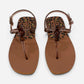 Superga sandalo donna infradito Charm Jewel Brown S87Y843