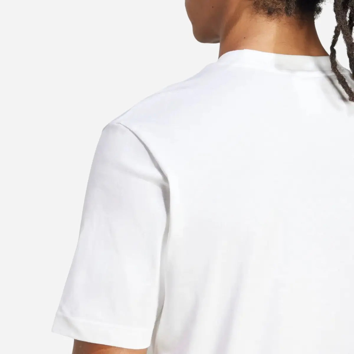 Adidas T-shirt Essentials Small Logo Single Jersey Tee white / black