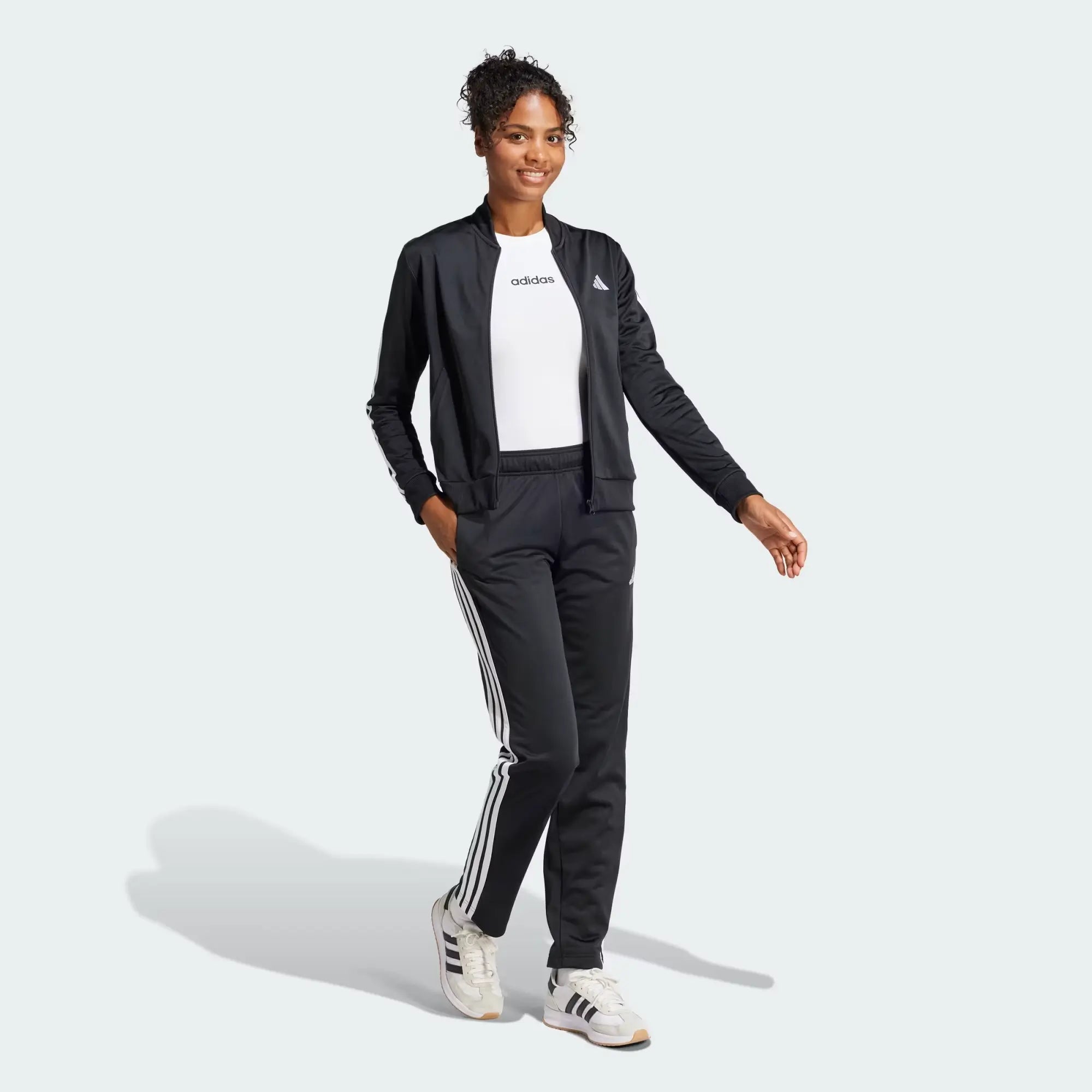 Adidas Tuta Track suit Essentials 3-Stripes black