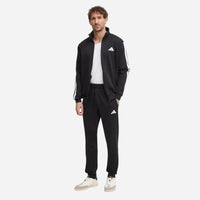 Adidas Tuta Sportswear Basic 3-Stripes Fleece Black / White