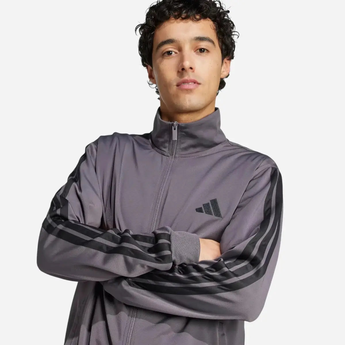 Adidas Tuta Sportswear Basic 3-Stripes Tricot Grey Strata