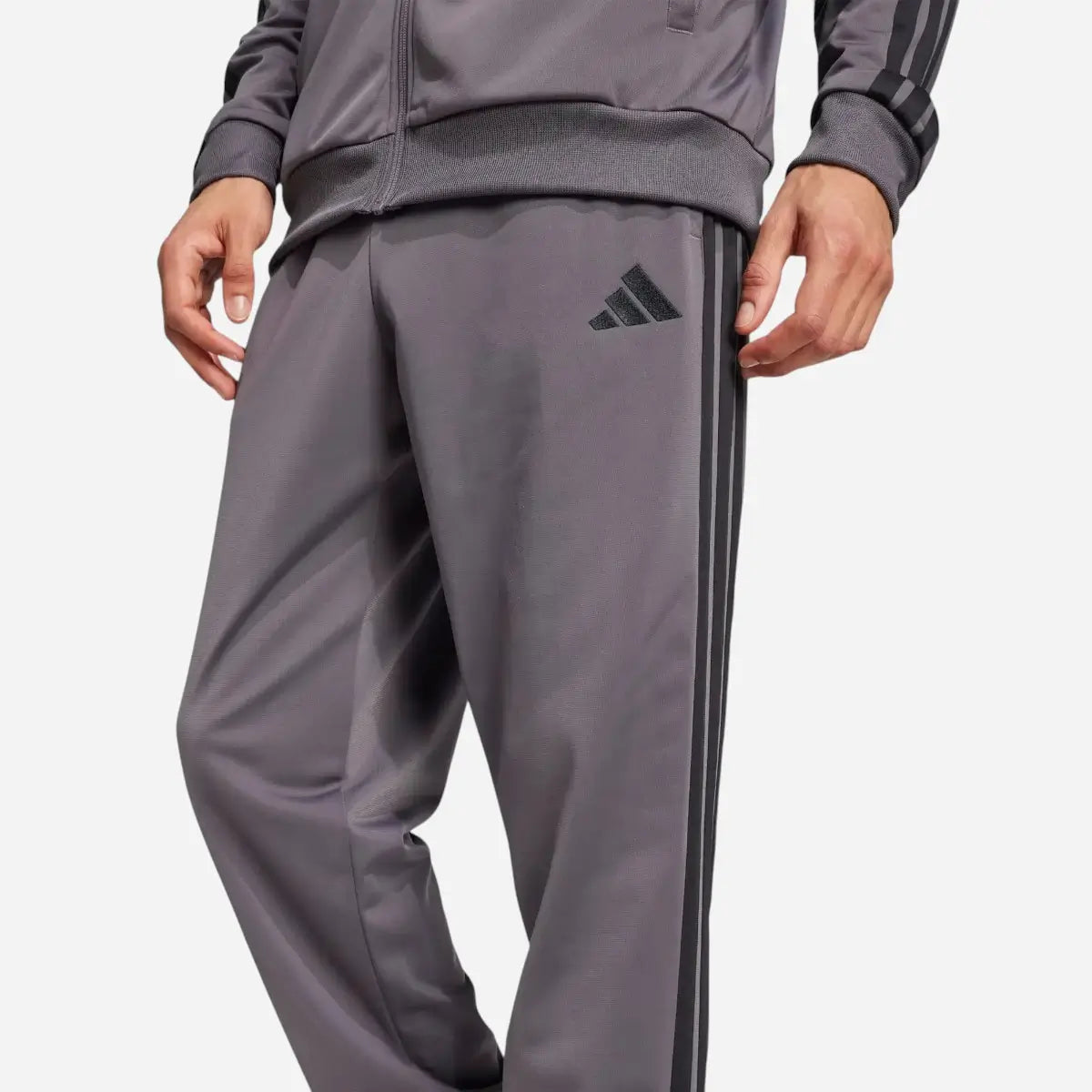 Adidas Tuta Sportswear Basic 3-Stripes Tricot Grey Strata
