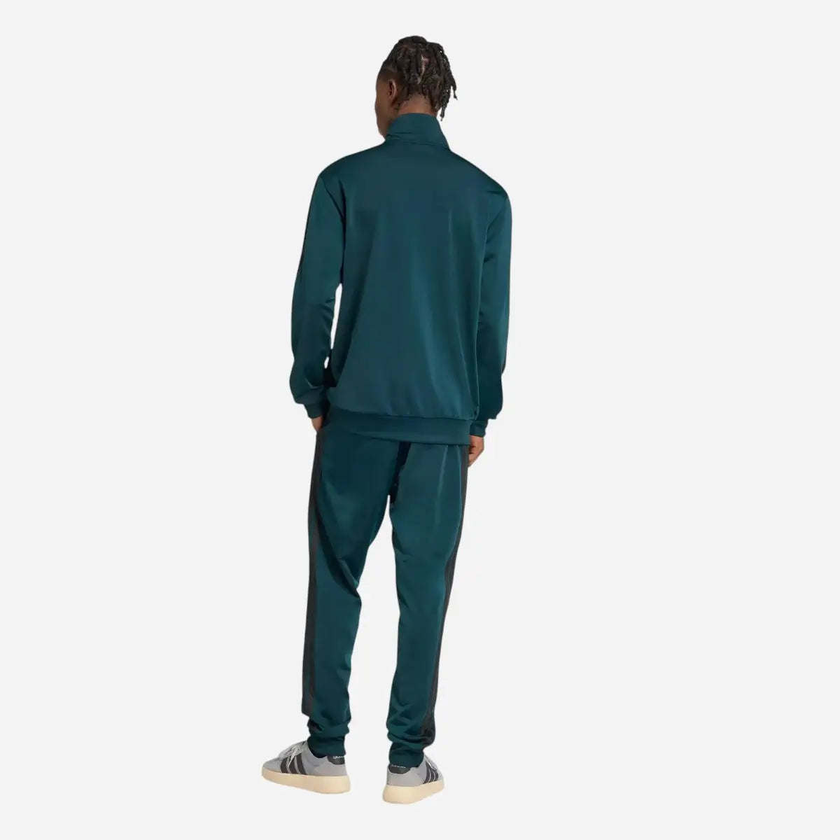 Adidas Tuta Sportswear Basic 3-Stripes Tricot Verde Aurora Ivy
