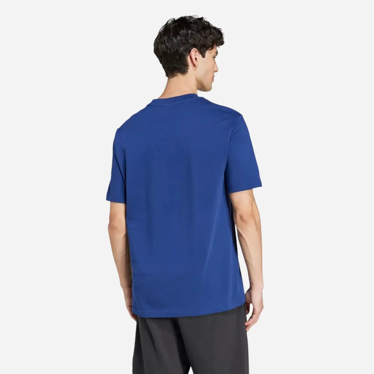Adidas T-shirt Essentials Small Logo Single Jersey Tee Dark Blue