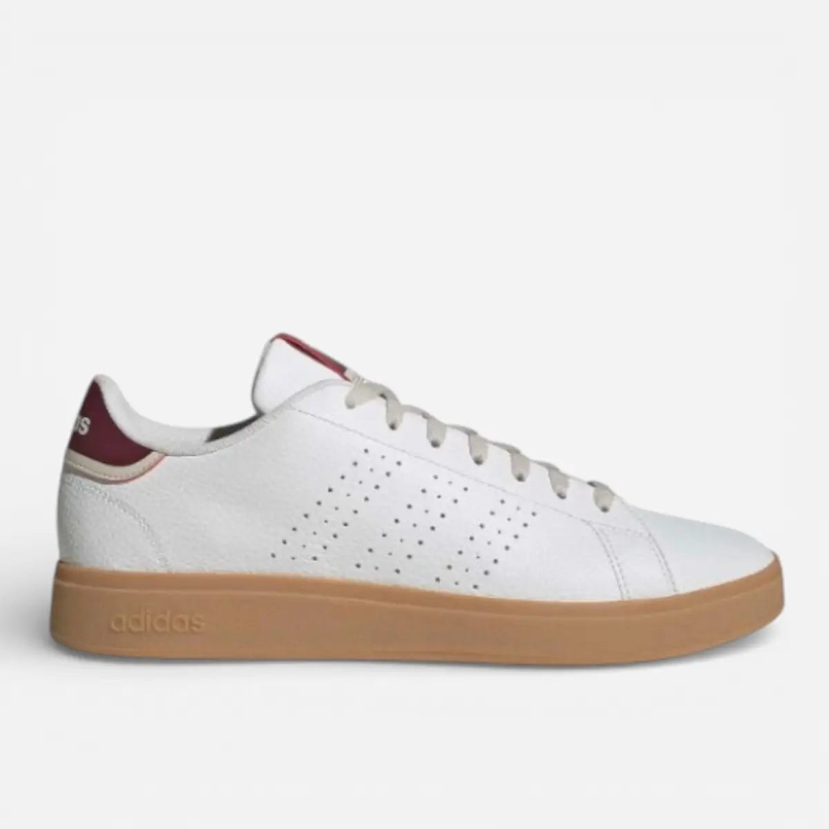 Adidas Advantage Base 2.0 White Bordeaux