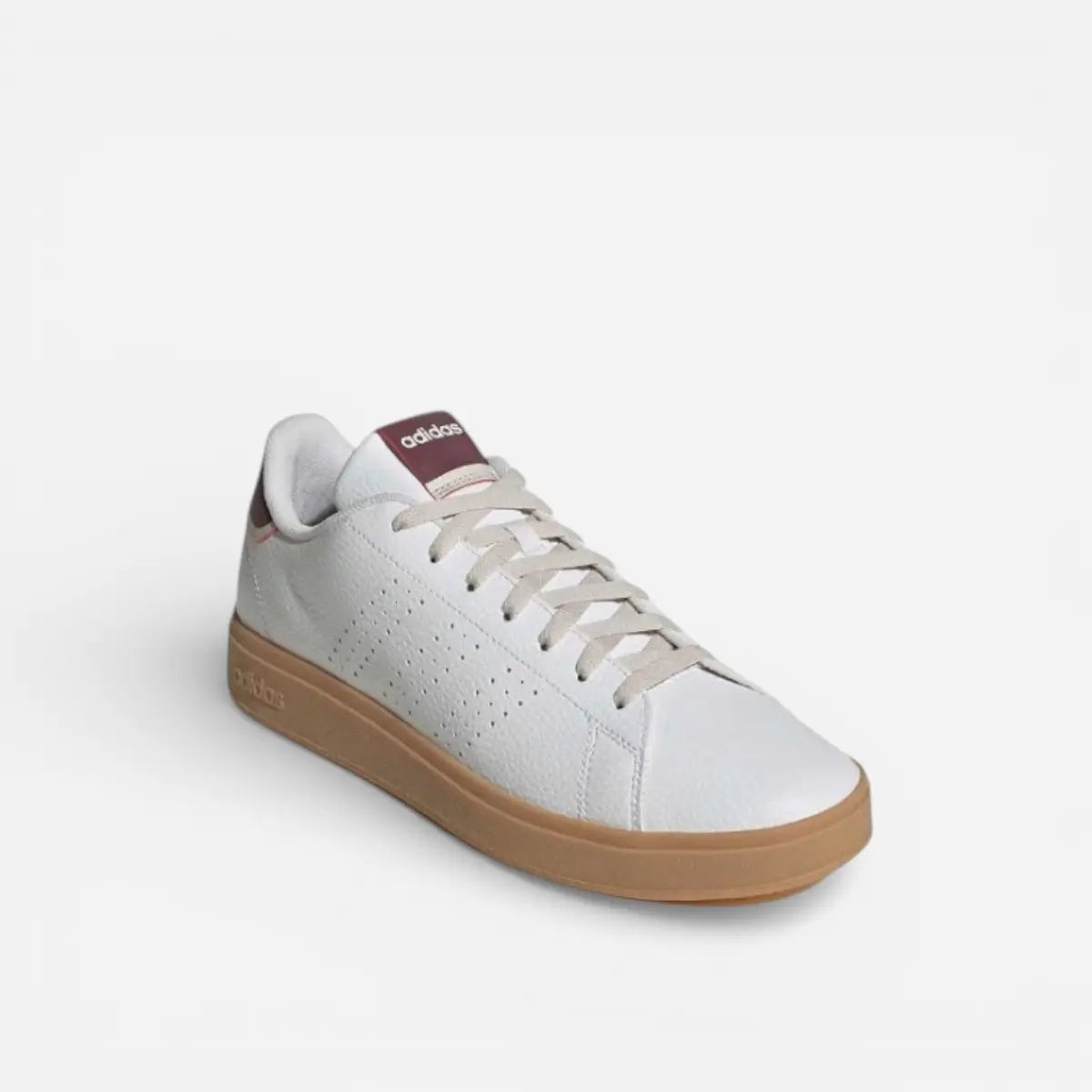Adidas Advantage Base 2.0 White Bordeaux